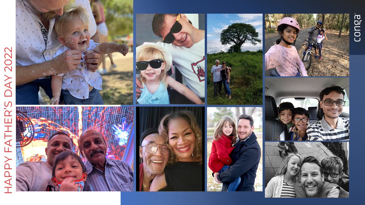 Happy #FathersDay from some of our Conga dads to all the dads out there! #FathersDay2022
