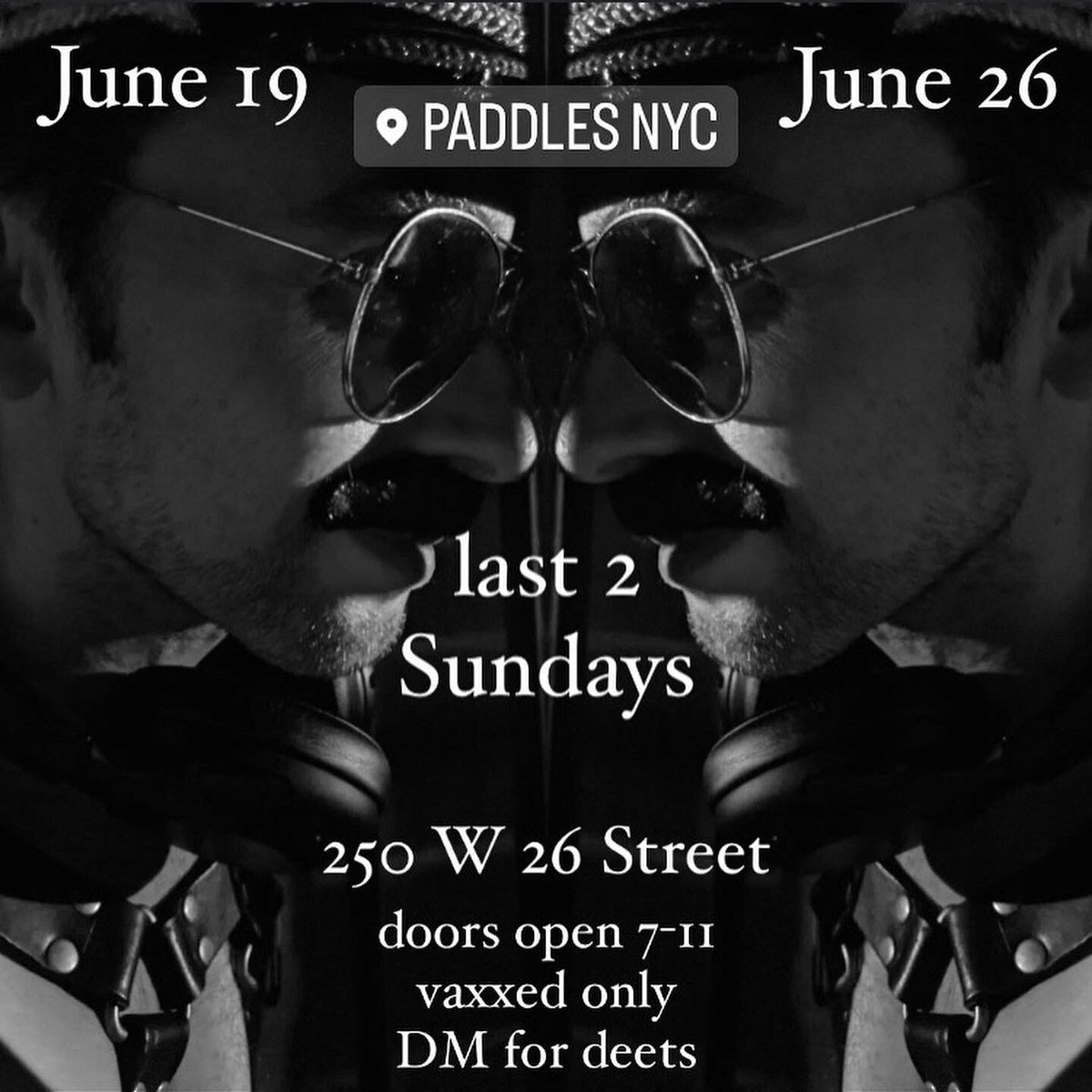 DJPavelSux's tweet photo. Stop by to say good-bye to the legendary club Paddles this Sunday, June 19 & next #Pride Sunday, June 26. π§π #PaddlesNYC #NYCGayNightLife #LGBTNY #GayNY #gayevent #gayguide #queerNY #gayNY #gayDJ https://t.co/DknNffY9aA