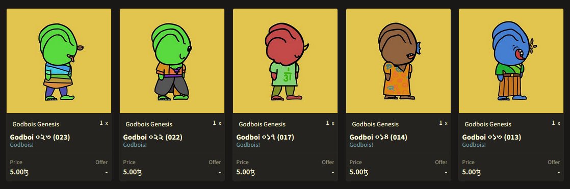 After these godbois are sold out, the remaining coupons and vouchers will be burned.
objkt.com/collection/KT1…

You can get coupons by purchase or participation (check our discord coupon-quests for more info).
discord.gg/qQ2ZMTjQ

objkt.com/explore/tokens…