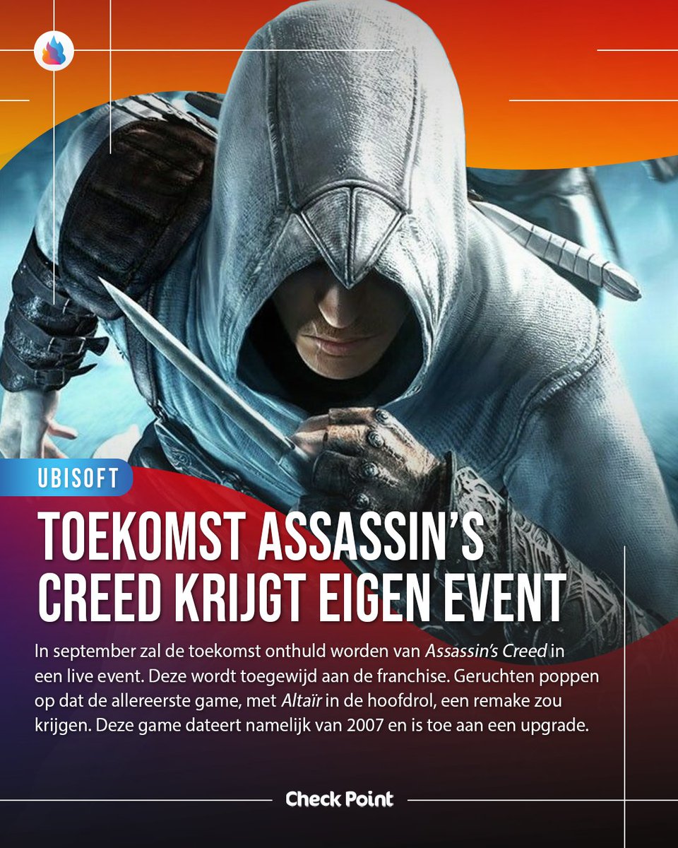 CheckPointBE's tweet image. GERUCHT: Remake van eerste Assassin's Creed in de maak