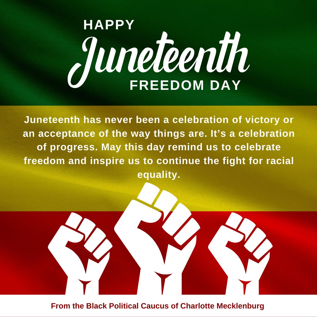 #Juneteenth is a day to reflect on both bondage and freedom — a day of both pain and purpose. It is, in equal measure, a remembrance of both the long, hard night of slavery and subjugation, as well as an acknowlegment of the promise of a brighter morning to come. #BPCstronger