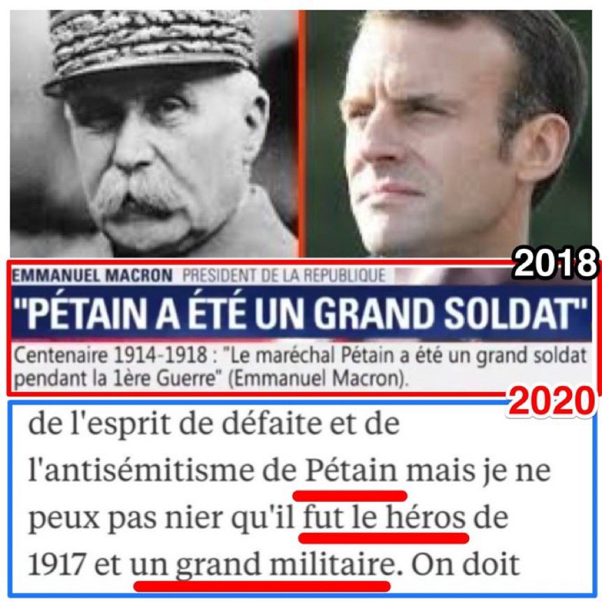 bembelly's tweet image. Oui accointances Pétainistes, je répète. Célébrer Pétain est une honte mémorielle. C’est comme dire d’un père qui sauvé sa fille de la noyade et qui la viole ensuite que c’est un #BonPère! Le crime contre l’homme annule &amp;amp; remplace tout, point.
[Ce tweet n’appelle pas de réponse]