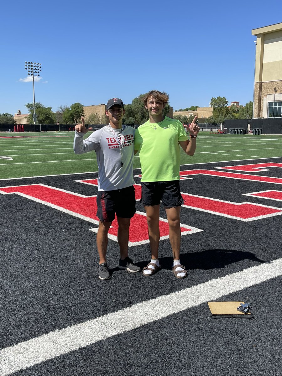 MatthewEstes07's tweet photo. Extremely blessed and excited to receive a PWO offer from The Texas Tech University!! 🦵🏼🏈. I want to thank @CoachSchov, @CoachKennyPerry  for having me out to camp and speaking with me!! @trey_wolff2 @coachripshwtime @Coach_ByrdNFZ @KWCoachMel @coach_mstringer @NickGatto. https://t.co/pirt89CQsS