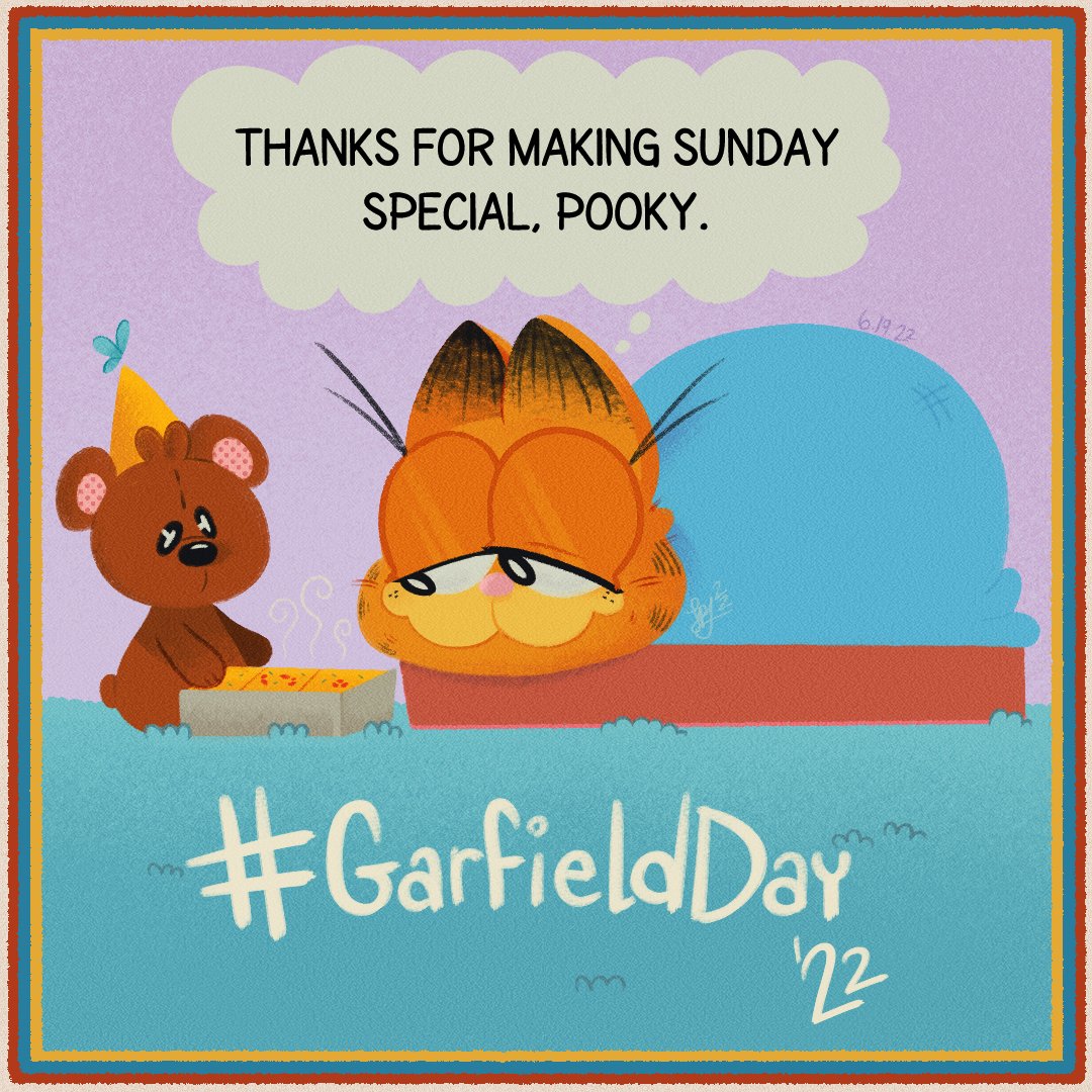 🎈 Happy Birthday, Garfield! 🎁
🧸Hope you eat lots of
lasagna! 🍴

#GarfieldDay #GarfieldTheCatDay #garfield #fanart #art #digitalart