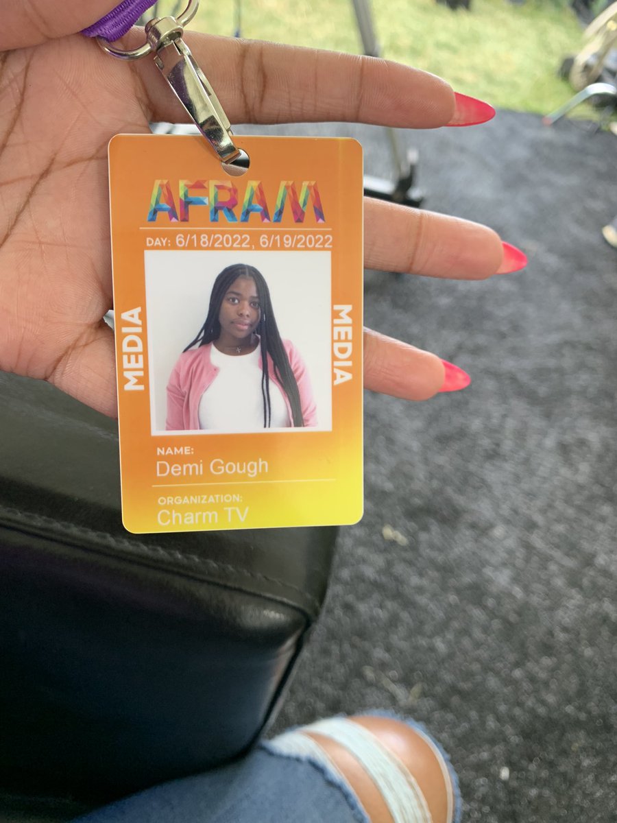DemiGough_'s tweet photo. Two days of Black Excellence at AFRAM! Thanks so much to @MayalGilmore for having me and letting me help out with Charm TV LIVE. It’s been a blast! #AFRAMily #MeetMeAtAFRAM https://t.co/IkermQbZfG