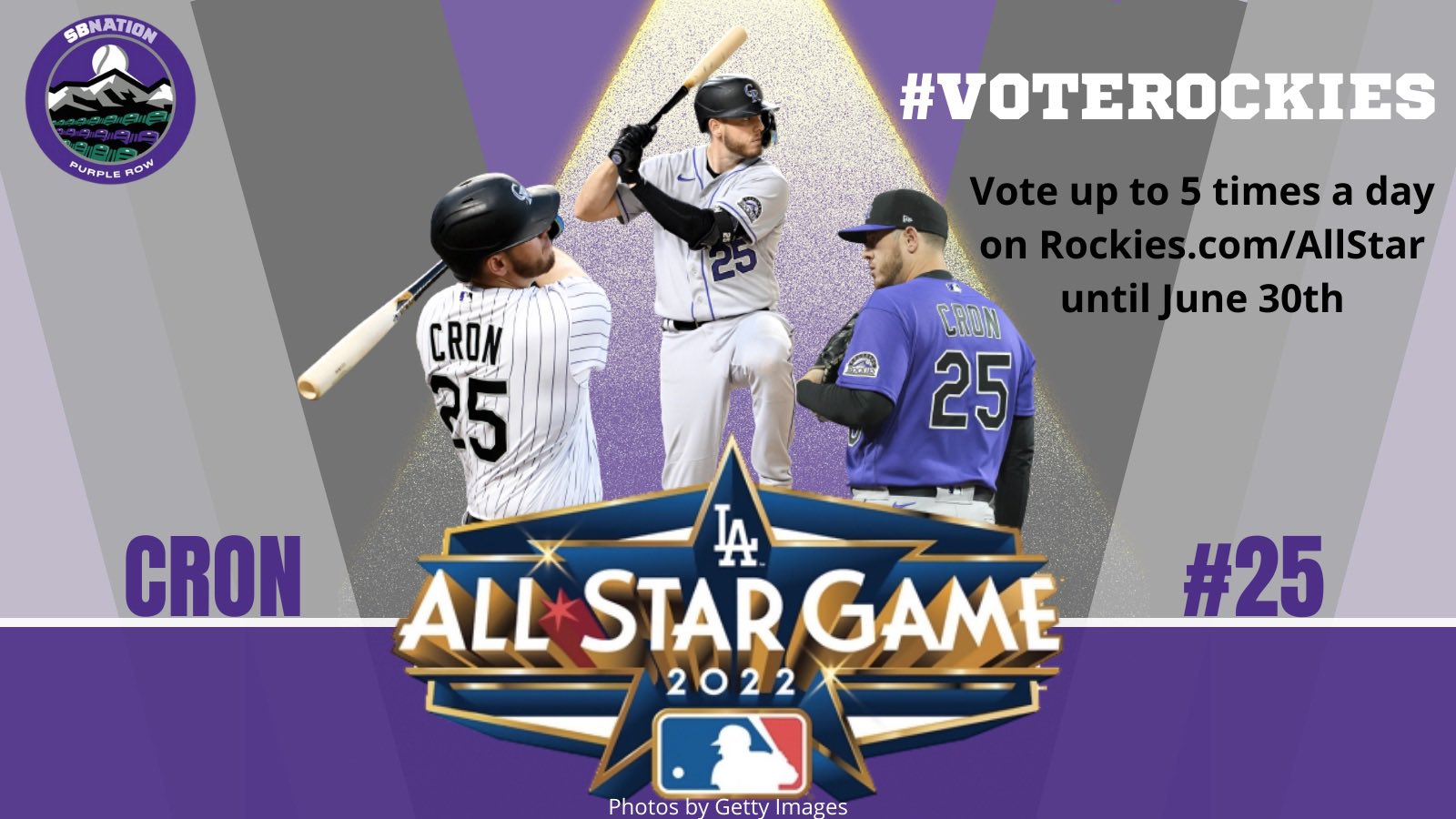 Purple Row on X: CJ Cron doing All-Star things and gives the the #Rockies  a 3-1 lead on the 5th. Make sure you get your votes in!   / X