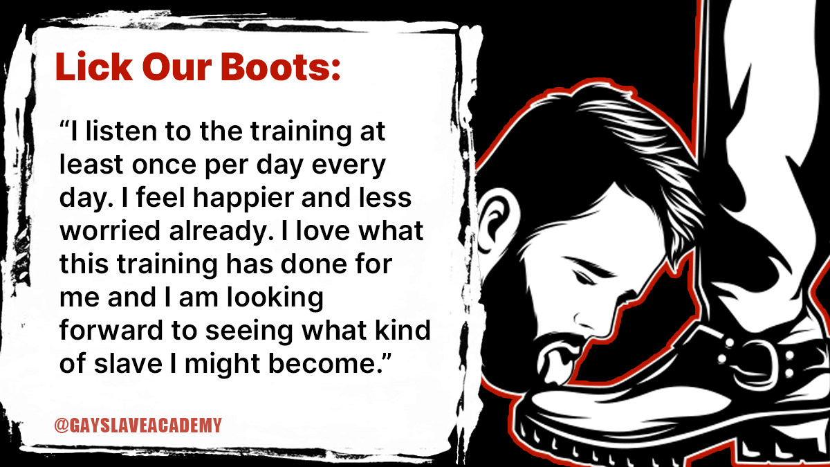 gayslaveacademy's tweet photo. Good things come to good boys. Have you enrolled in Our slave training yet? Link in profile. #gay #slave #gayslave #slavetraining #gayslavetraining https://t.co/h14upDg7sz