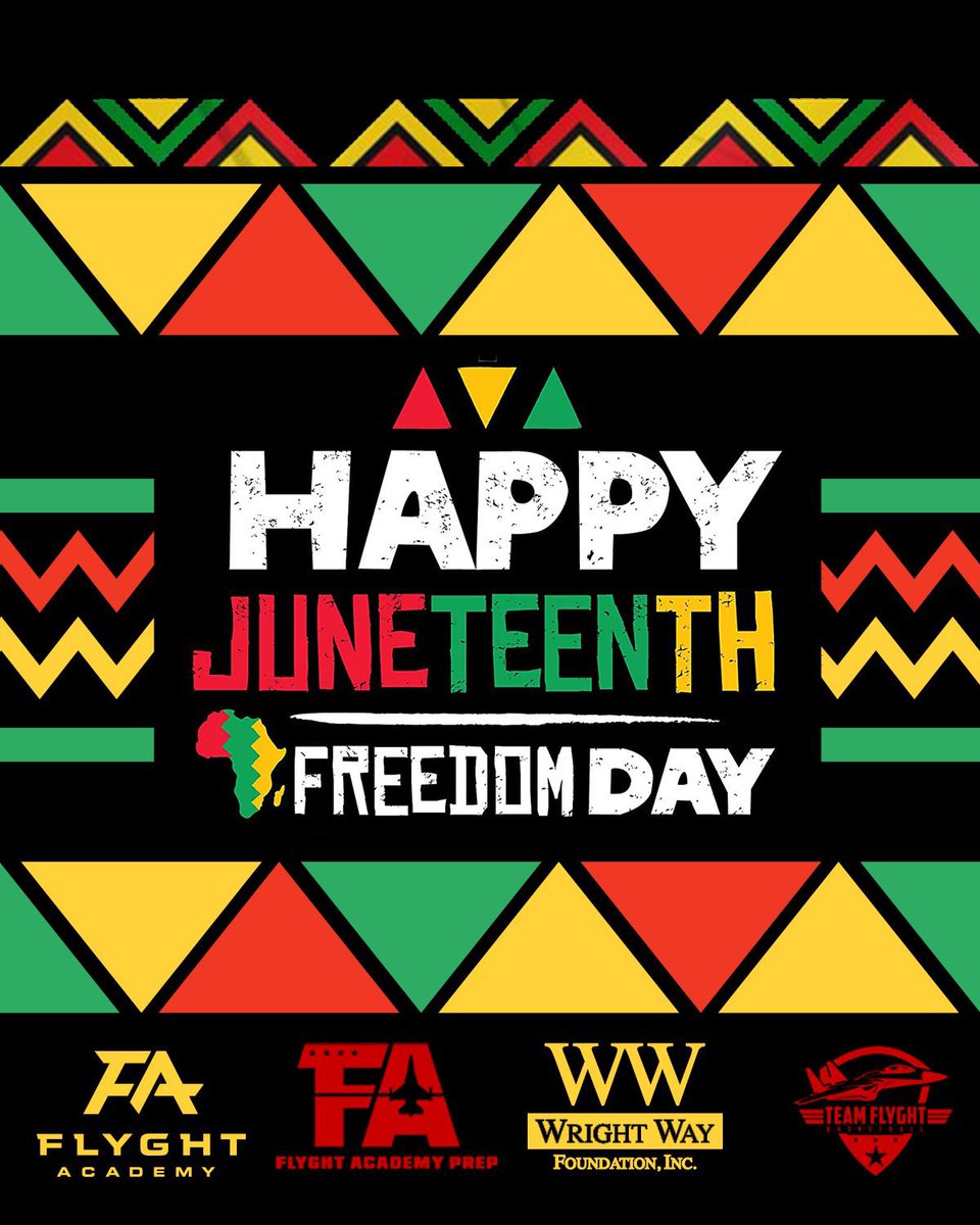 Happy Juneteenth from the Flyght Fam! 

#FreedomDay