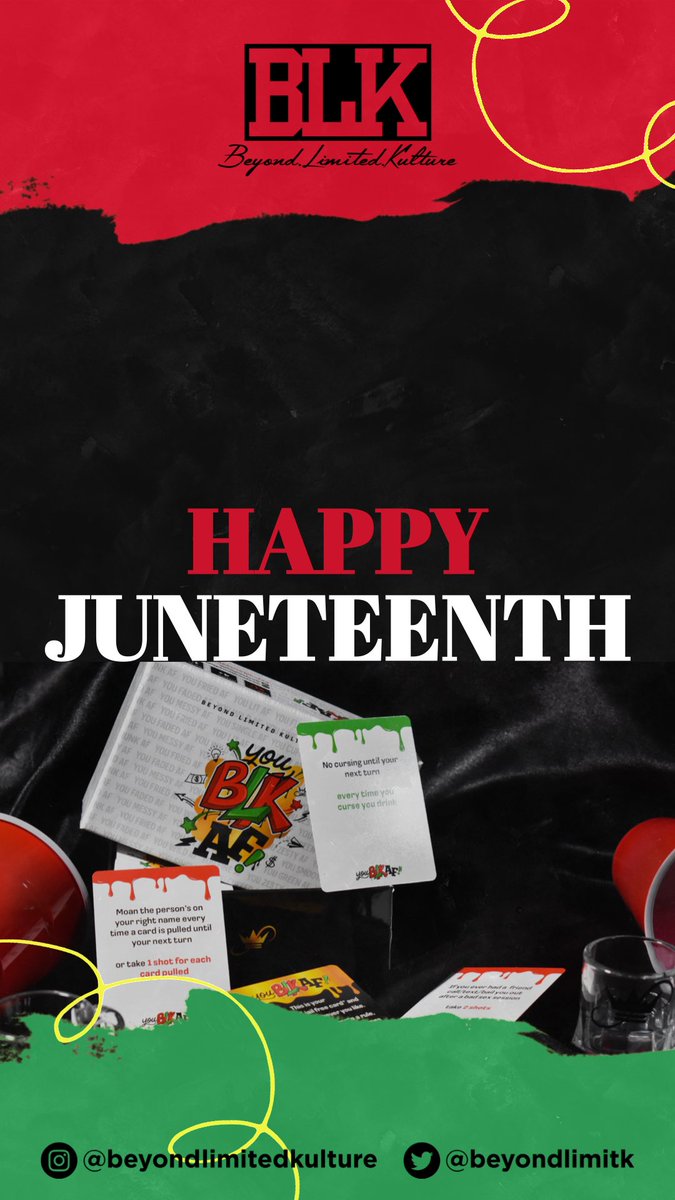 BeyondLimitK's tweet image. Wishing y’all a Happy Juneteenth! And Happy Father’s Day. Remember this is still just the beginning!