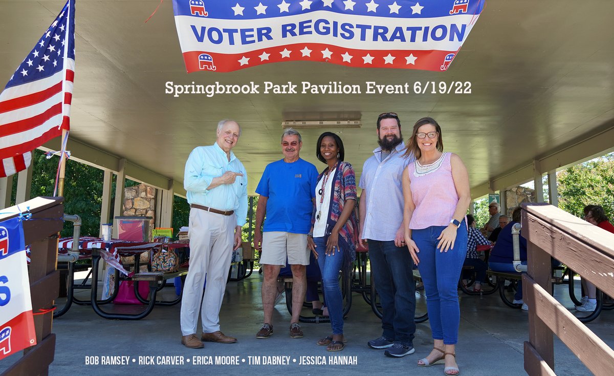 BlountGOP's tweet photo. Many thx to all the candidates and supporters who made our first Park Pavilion Party at Springbrook Park a success. See you at Sandy Springs Park on July 17th. https://t.co/lLJpb1qFJj