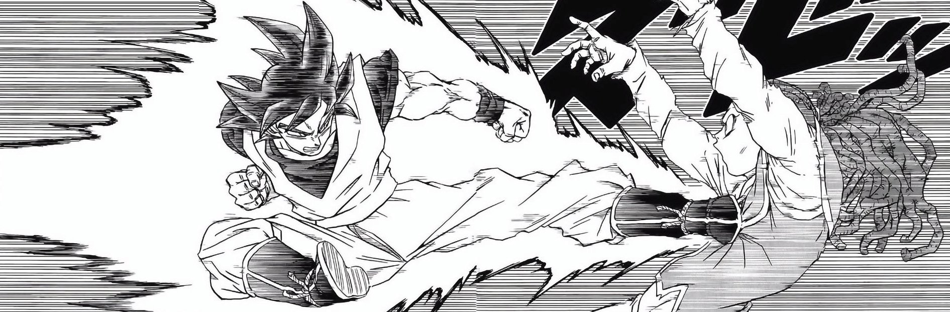 Mui Goku Black and White Manga Panel Artwork (2) | Poster