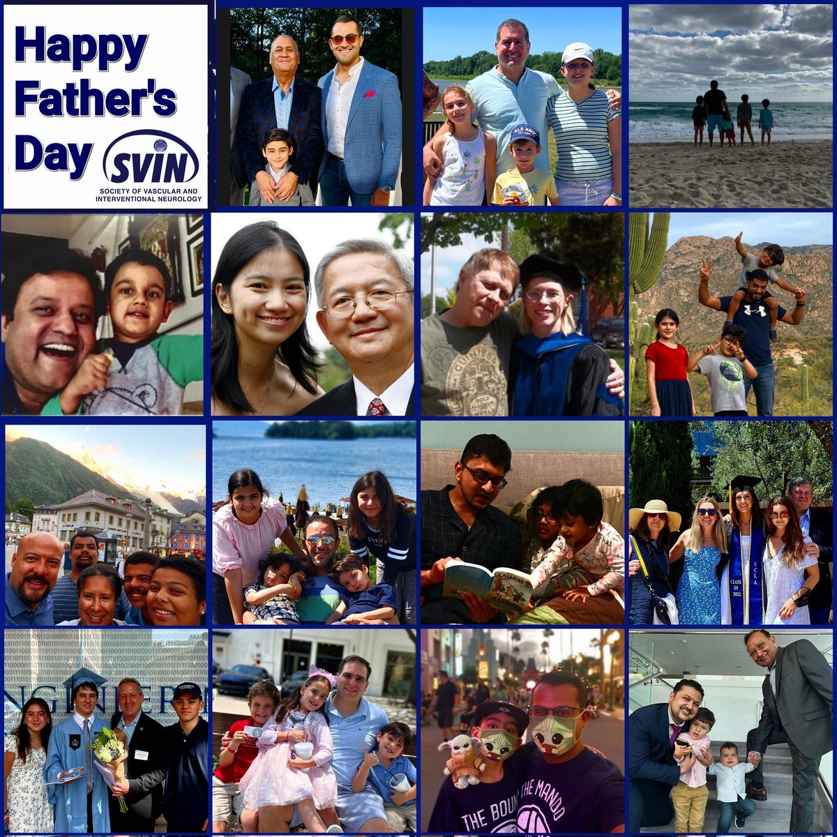 Father's Day celebrates the long-lasting positive influence that fatherhood bestows on future generations.

Happy Father’s Day to all our #SVIN members. You make the world a better place! 

The Society of Vascular and Interventional Neurology
