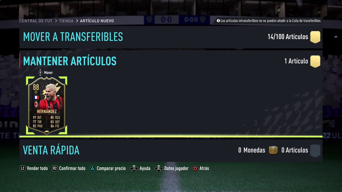 Mejora de TOTW sale bien.