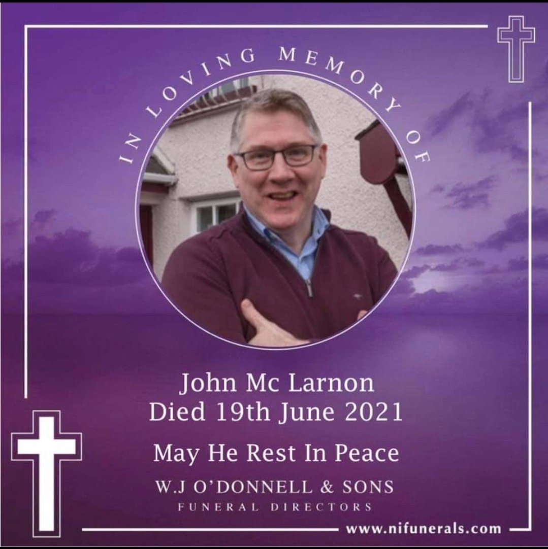 wj_odonnellFD's tweet photo. 1st Anniversary For The Late John Mc Larnon, Ahoghill Co Antrim

May John's Gentle Soul Rest in Peace.
A golden heart stopped beating, Hard working hands at rest, It broke our hearts to see you go, God only takes the best
#ahoghill #rambleinn #antrim 
Guidance, Dignity &amp; Respect https://t.co/9Ym2d1Cn8d