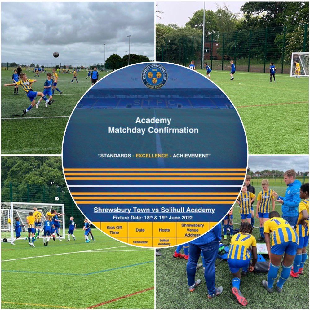 SolihullAcadFC's tweet image. A fantastic weekend of academy fixtures for all our boys, big thanks to @shrewsacademy for the 2 day ‘Club Fixture’ against our @jpluk teams which seen our u8/9/10/11/12/13/14 &amp;amp; 15’s all in action. 

#solihullacademyfc
#allaboutdevelopment
#shrewsburytownacademy
