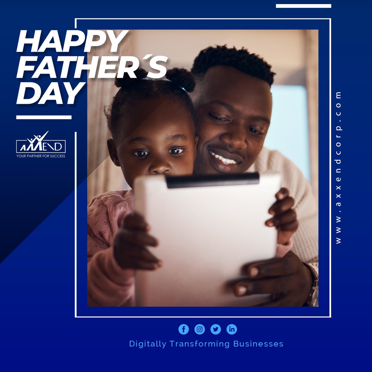 axxend_corp's tweet image. The heart of a father is the masterpiece of nature. 

Happy Father’s Day! 

#digitallytransformation #axxend #axxendcorp #success