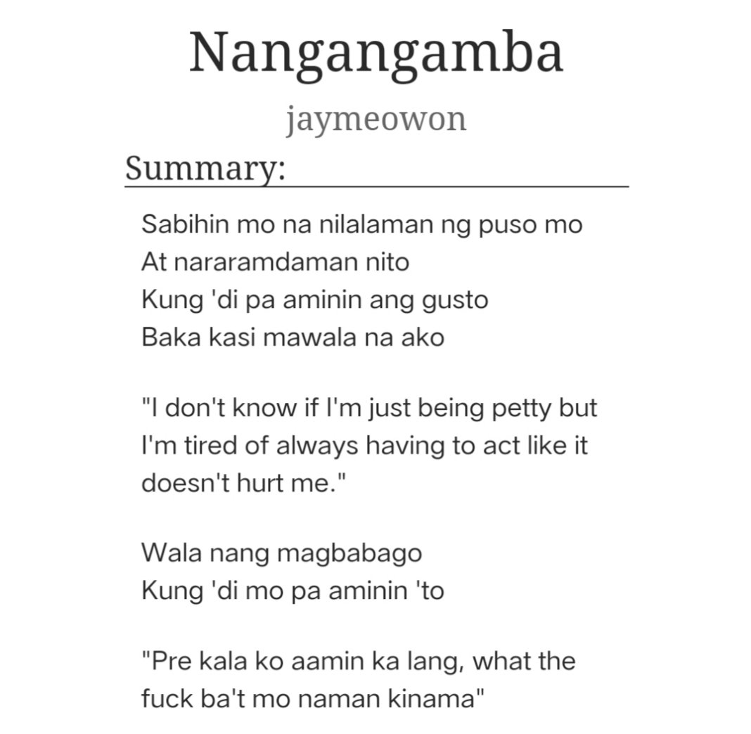 jaymeowon's tweet photo. Nangangamba 
🔞 jαуωση fic 

PLS READ TAGS!!
https://t.co/zzzDQBImTy https://t.co/69XTTpcriI