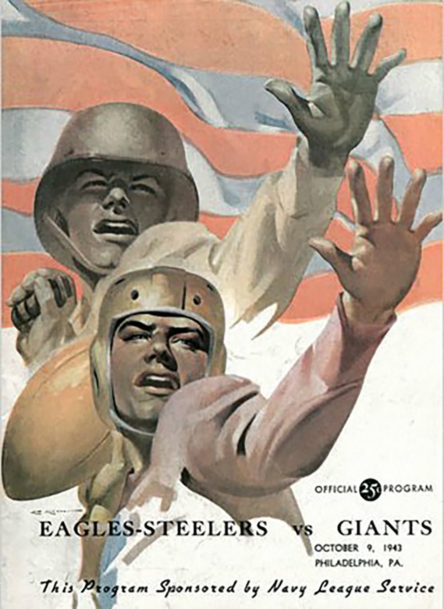 #OTD in 1943, the merger of <a href="/Eagles/">Philadelphia Eagles</a> &amp; <a href="/steelers/">Pittsburgh Steelers</a> for the 1943 season was announced, due to both squads losing players to military service.

 The "Steagles" went 5-4-1 that season.

If you could combine any two current NFL team names to create one new nickname, you'd choose ______?