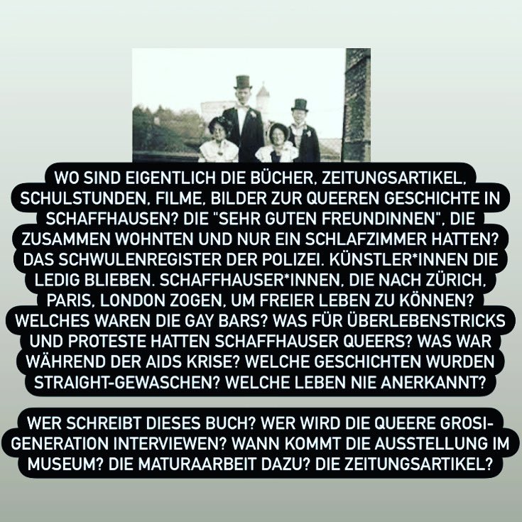 #schaffhausen #schaffhausergeschichte #munotstadt #queerschaffhausen #queerstory #theirstory #blosequeeristadt #dieterwiesmann