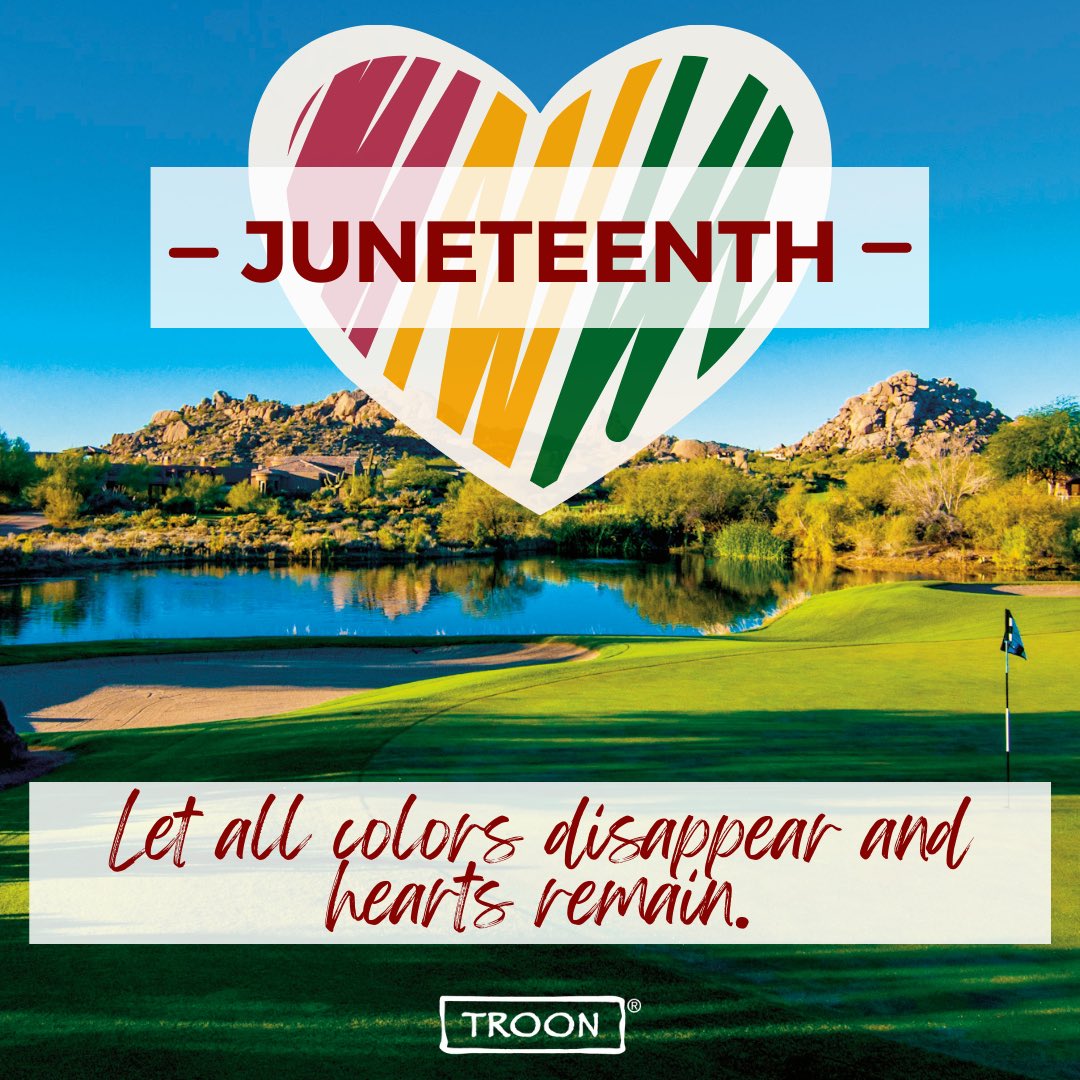 We recognize Juneteenth, a time to reflect, plan, &amp; work for a better
tomorrow. troon.com/dei/