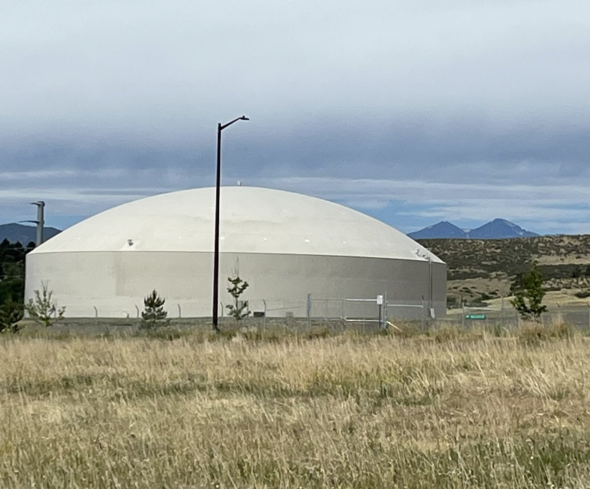 Today’s #waterinfrastructure - a water tank with a Long’s Peak view in Loveland, Colorado!💧