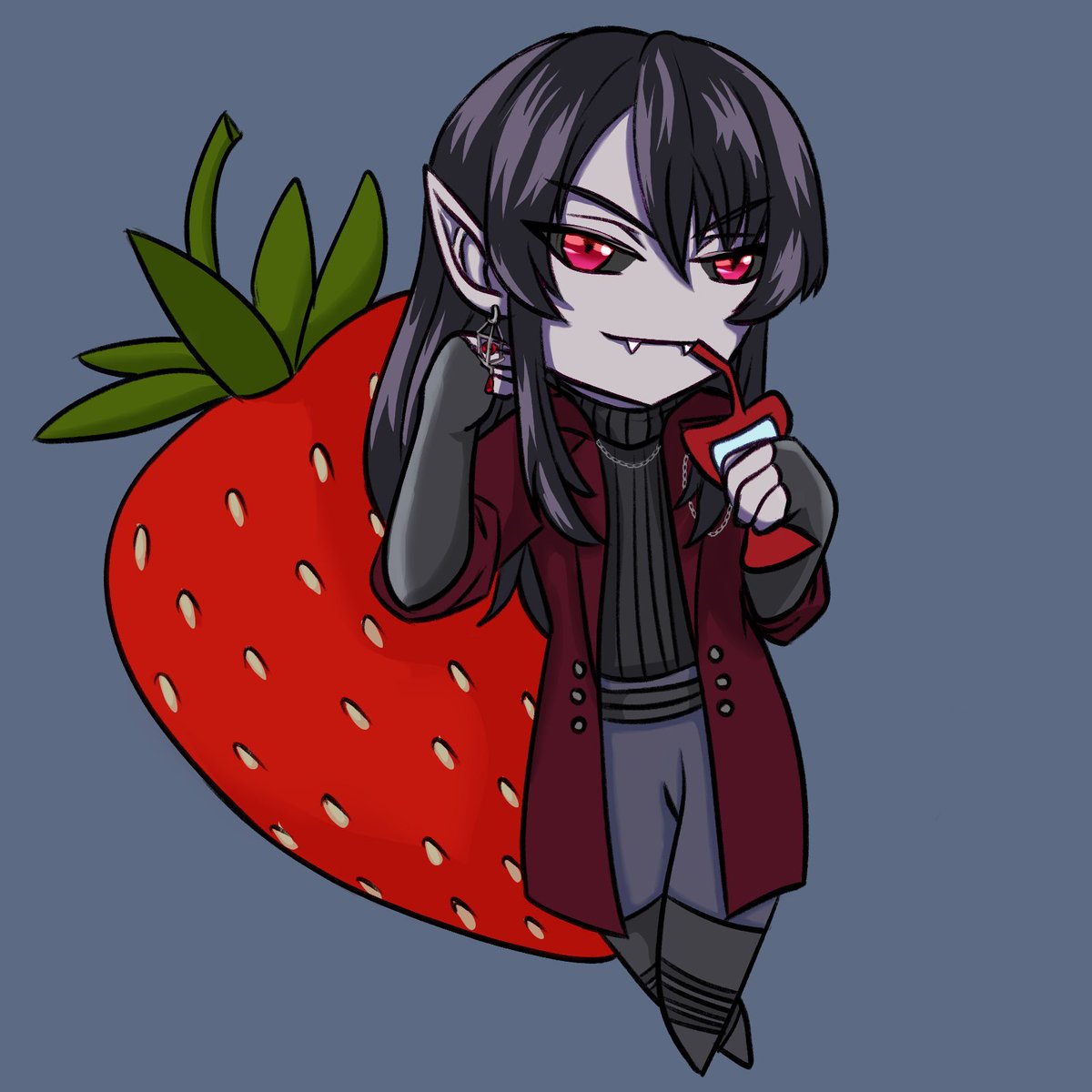 SakiWoof's tweet photo. I give you!โฆ.A Handsome yet cute fruit bat. Best fruit around ๐๐๐๐ผ๐
Art by Me
@VampireHusbando #VampRoute https://t.co/6gUq7KLnTs