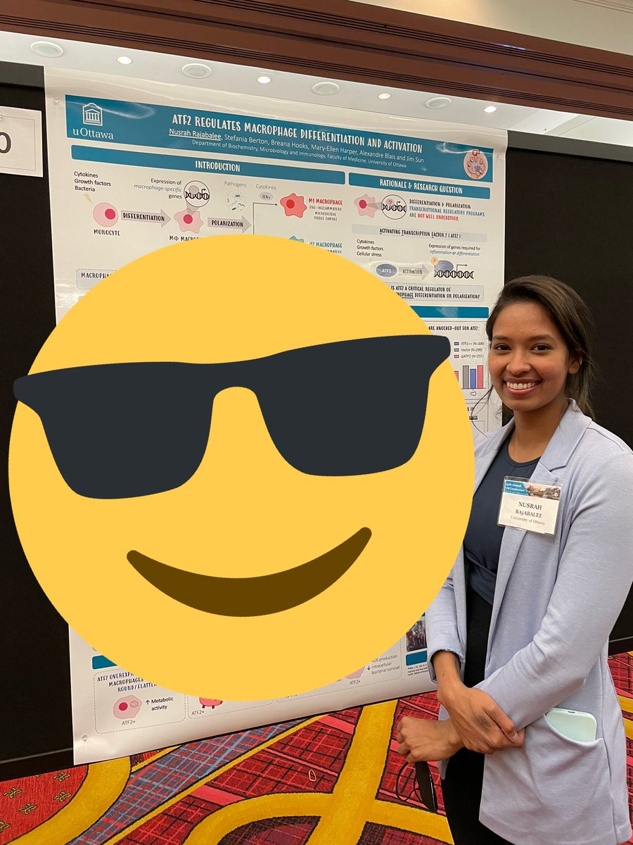 Awesome poster by <a href="/SunLabTB/">Jim Sun</a> PhD candidate <a href="/nusrah0081/">nusrah008</a> at the #CSI2022 meeting! <a href="/CdnImmunol/">Canadian Society for Immunology</a> <a href="/BMIGSA/">BMIGSA uOttawa</a> <a href="/uOttawaBMI/">uOttawaBMI</a>