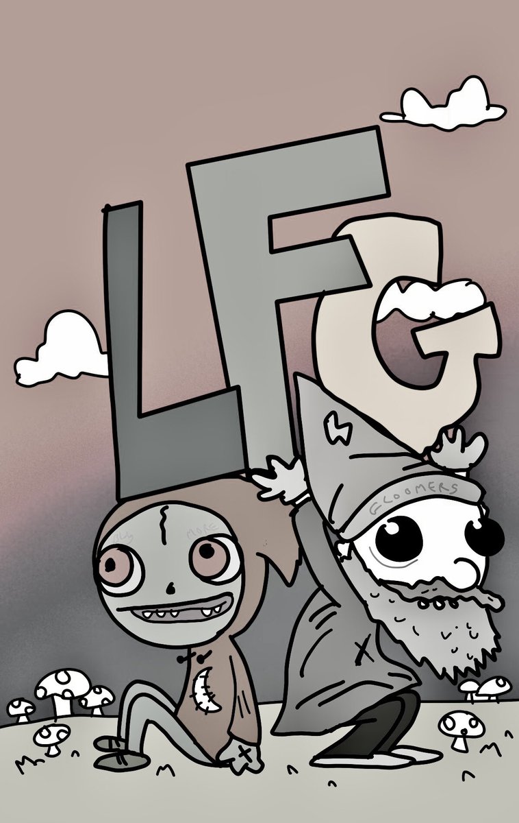 LFG  excited as we’re getting close to launching the @GloomersNFT mint date should be announced this week!! Get ready.   Any interaction will be considered for FREE MINT WL
#nftart #NFTGiveaway