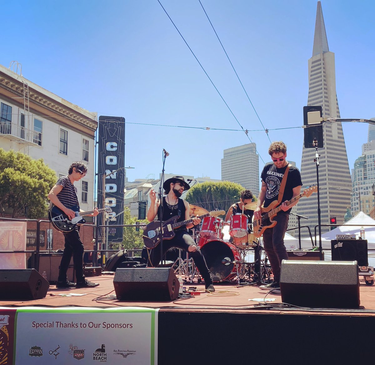 shivaunsay's tweet photo. Strange Cities, Broadway Stage, North Beach Festival, June 19, 2022. @strangecitiessf #strangecitiesmusic #strangecitiessf #northbeachfestival https://t.co/XPCL1WSsCW