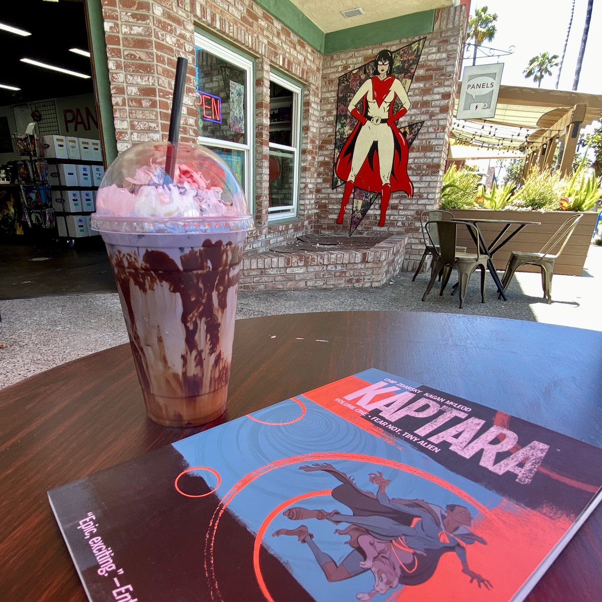 One last visit to Panels in Oceanside. 💔 The 25th is their last day. Back issues are Buy 2 Get 2 Free! They’ve still got loads of good reads and delicious drinks, so make time to visit this week if you can.