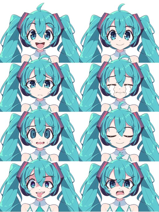 ミクさん表情 