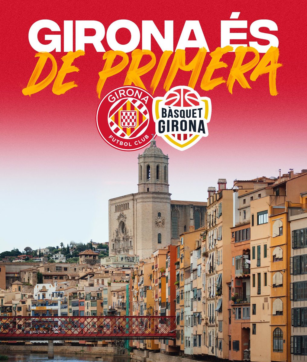 ❤️🤍 GIRONA ÉS DE 𝗣𝗥𝗜𝗠𝗘𝗥𝝠𝝠𝝠𝝠𝝠𝝠𝝠𝝠! ❤️🤍

El #BàsquetGirona i el #GironaFC farem dilluns una rua CONJUNTA! 🚌✌️

19:00h | Sortida de Montilivi
19:15h | Arribada a Fontajau
19:45h | Celebració a plaça del Vi
20:15h | Fi de festa a Fontajau i Montilivi

#OrgullGironí