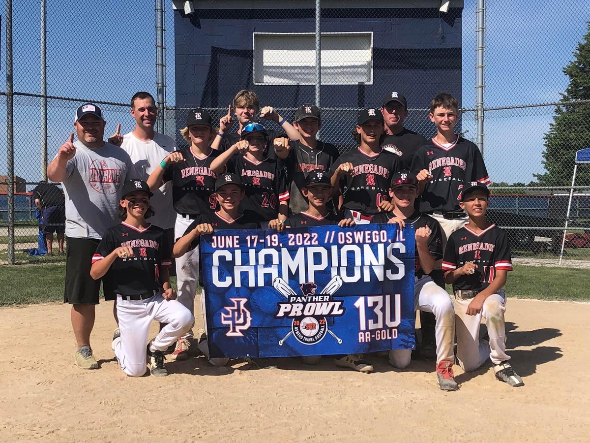 NapRenegades's tweet photo. They did it again!!!! Another Championship for the team.
13U Renegades National are your 2022 Panther Prowl Champions.. Everyone making their Fathers Proud. Great Job Boys... Now go grab a beer for Pops.
#RenegadeNation 
#traditionsaysBlackonSundays #TeamCurran https://t.co/2bdI6ExuNe
