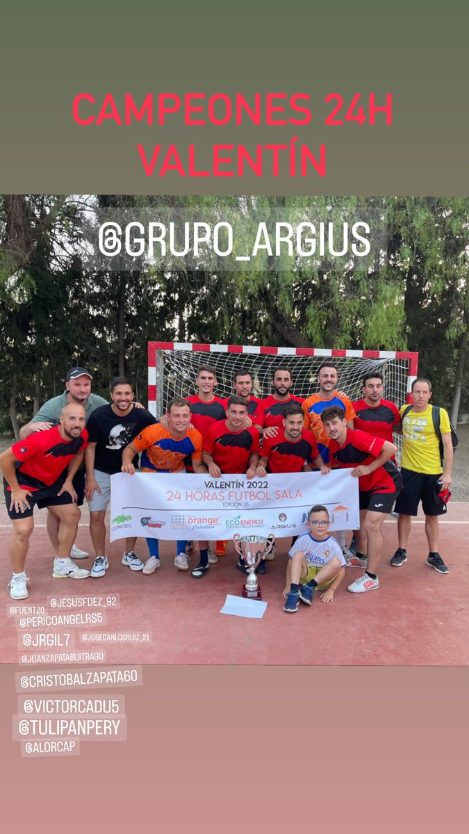 Campeones 24 horas Valentín ⚽️