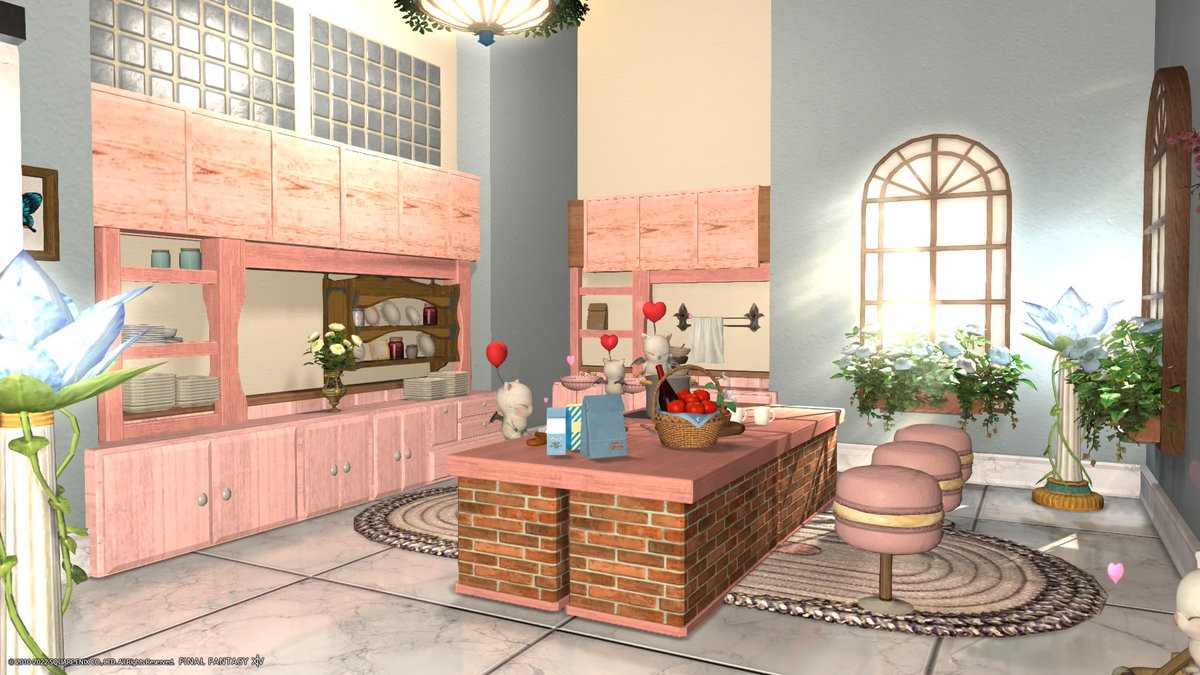 PlamsTheCat's tweet photo. Kafei Pastel bakery - kitchen 2! ^^ #FFXIV #FF14 #FFXIVhousing #FF14housing #PS4share https://t.co/cS2uZpgPZw