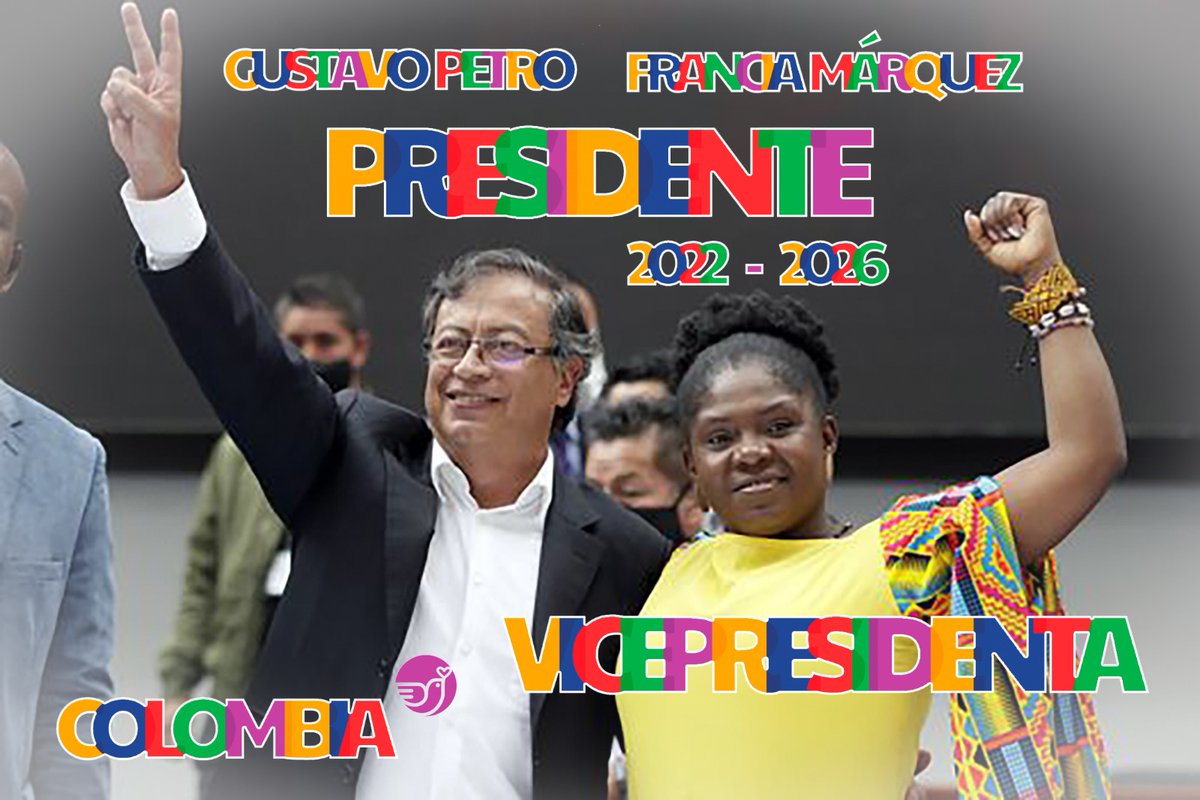 ..Desde el 4 de Mayo de 1830 cuando la oligarquía expulsó a Bolívar de la presidencia d #Colombia no habían tenido un gobierno d corte popular y hoy el pueblo reprimido, el pueblo insurgente se impuso a la felonía, al Narco-para Edo y se dan una gran oportunidad para la paz!!