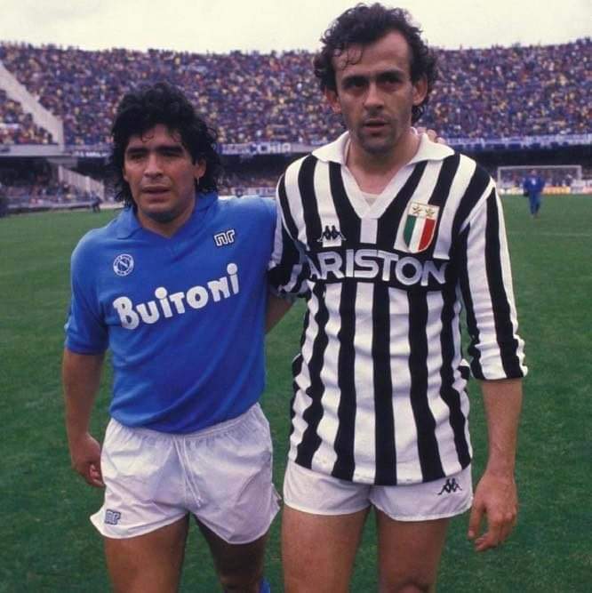 crocrastinatory's tweet photo. The two biggest Calcio’s TENLEGEND! 
The gentlemen’s football brand
-
-
-
-
#platini #maradona #juventus #juve #bianconeri #napoli
#soccer #football #style #worldcup #menwithclass #classygentlemen #elegant  #luxury #italianstyle #DiegoArmandoMaradona https://t.co/wkqduvbQ7v