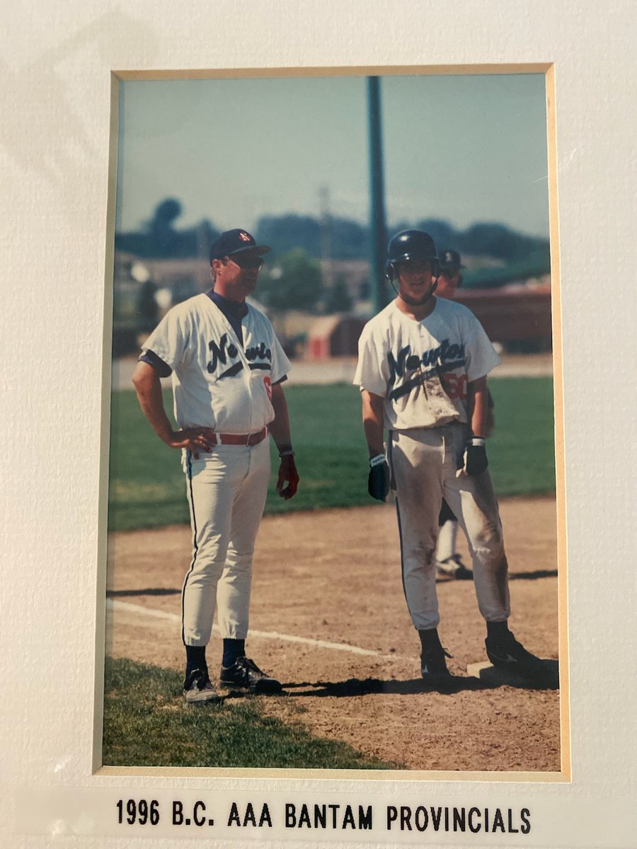 Sytko22's tweet photo. This is from 96. 
There have been a lot of Father's Days on the field and today was no exception. 

W!

@WesSytko18 are proud to share the field with you  

#HappyFathersDay https://t.co/bfQQNer481