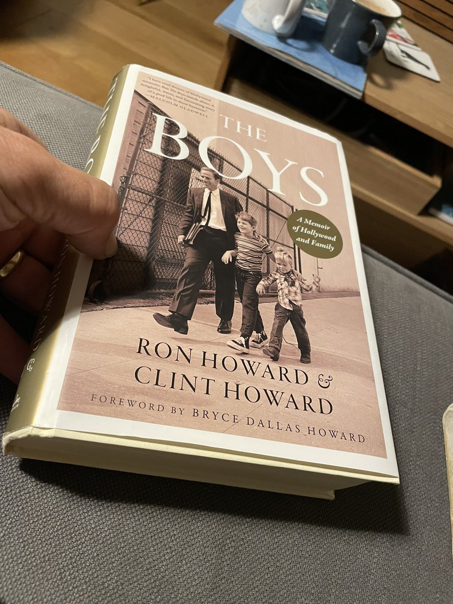 thatianbloke's tweet photo. @RealRonHoward @theclinthoward finished this today, and loved it! Thank you. Thoroughly recommend this fascinating memoir to any film buff. Off to watch the Howard family back catalogue - I may be some time. 🎬 https://t.co/GtiIpjM6xk