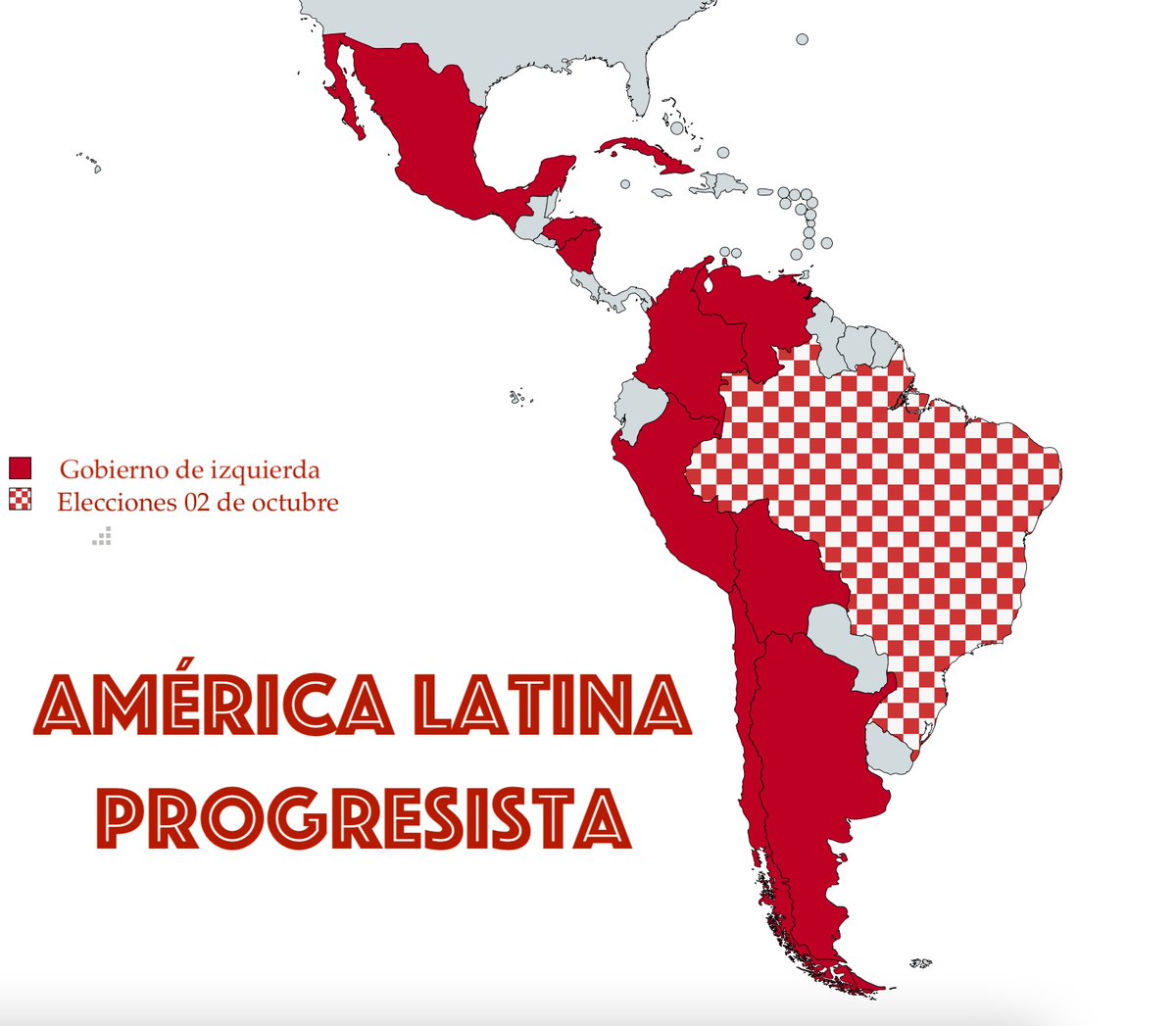 luisghernan's tweet photo. Con la victoria de @petrogustavo en Colombia🇨🇴
el mapa de la América Latina Progresista
se fortalece:
Y en octubre se sumará Brasil con Lula
¡Qué hermoso tiempo nos toca vivir! https://t.co/ZWsBXrn2ht