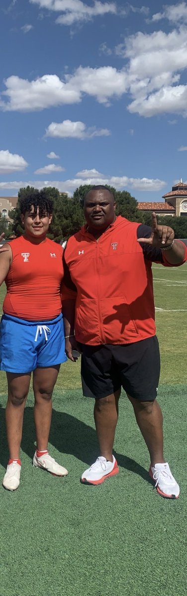 Braiden Mendoza (@mendoza_braiden) on Twitter photo Had a great time at the <a href="/TexasTechFB/">Texas Tech Football</a> camp today. Thanks to <a href="/JoeyMcGuireTTU/">Joey McGuire 🌵</a> & <a href="/CoachZFitch/">Zarnell Fitch</a> I learned a lot of new moves to add to my game. I look forward to being back in the future! <a href="/THS_FB/">Tascosa Football</a> <a href="/CoachBo54/">Coach Dustin Bohannon</a> Had a great time at the <a href="/TexasTechFB/">Texas Tech Football</a> camp today. Thanks to <a href="/JoeyMcGuireTTU/">Joey McGuire 🌵</a> & <a href="/CoachZFitch/">Zarnell Fitch</a> I learned a lot of new moves to add to my game. I look forward to being back in the future! <a href="/THS_FB/">Tascosa Football</a> <a href="/CoachBo54/">Coach Dustin Bohannon</a>