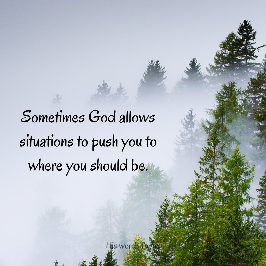 hiswordsforus's tweet image. Sometimes God allows situations to push you to where you should be.

#God
#AllowsSituations
#PushYou
#WhereYoushouldBe
#TrustInGod
#Hiswordsforus