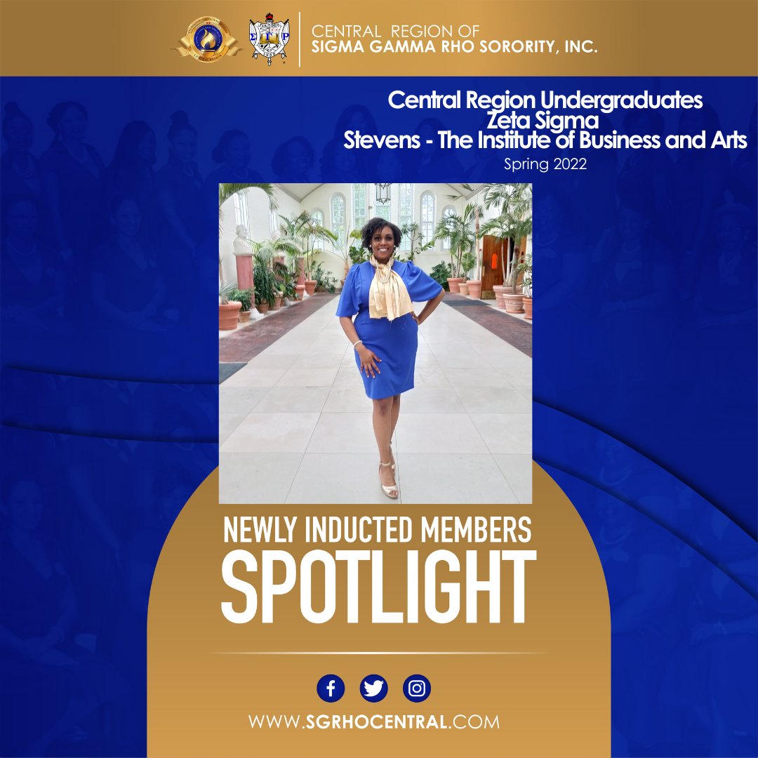 SGRhoCentral's tweet photo. Welcome New Undergraduates
Welcome to the newest inducted members within the ‘Captivating’ Central Region.
Presenting the Spring 2022 chapter at Stevens College, Zeta Sigma. Welcome Sorors💛💙
#SGRhoCentral #CentralLeadsTheWay #LeadWithCentral #LeadershipThroughAction https://t.co/CSiug1CX5b