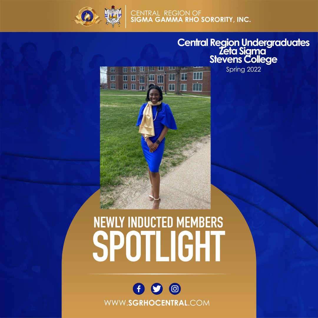 SGRhoCentral's tweet photo. Welcome New Undergraduates
Welcome to the newest inducted members within the ‘Captivating’ Central Region.
Presenting the Spring 2022 chapter at Stevens College, Zeta Sigma. Welcome Sorors💛💙
#SGRhoCentral #CentralLeadsTheWay #LeadWithCentral #LeadershipThroughAction https://t.co/CSiug1CX5b