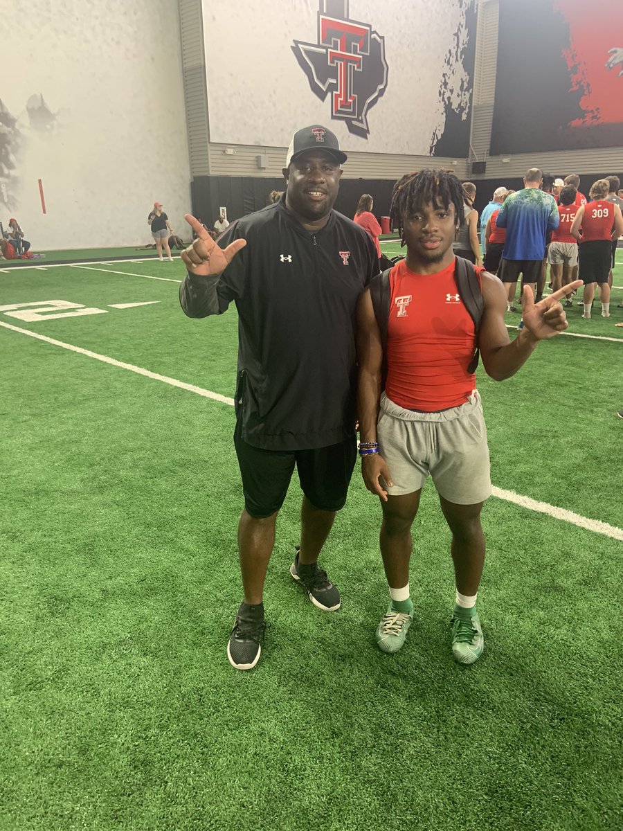 isaiah_small_'s tweet photo. Had a great camp at @TexasTechFB I’ll be happy to come again @ThaBallCoach @CoachYates77 @NSHS_Recruits https://t.co/2QmMq0toC6