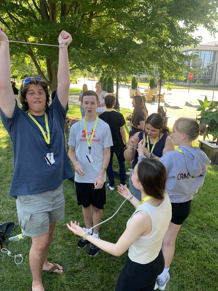 BoilerVetCamp's tweet photo. Starting the week with some get to know you games and icebreakers! Tonightโs game: a rope game based on a movie Morgan likes. #tangled #GroupZ https://t.co/dfhVcG1ya6