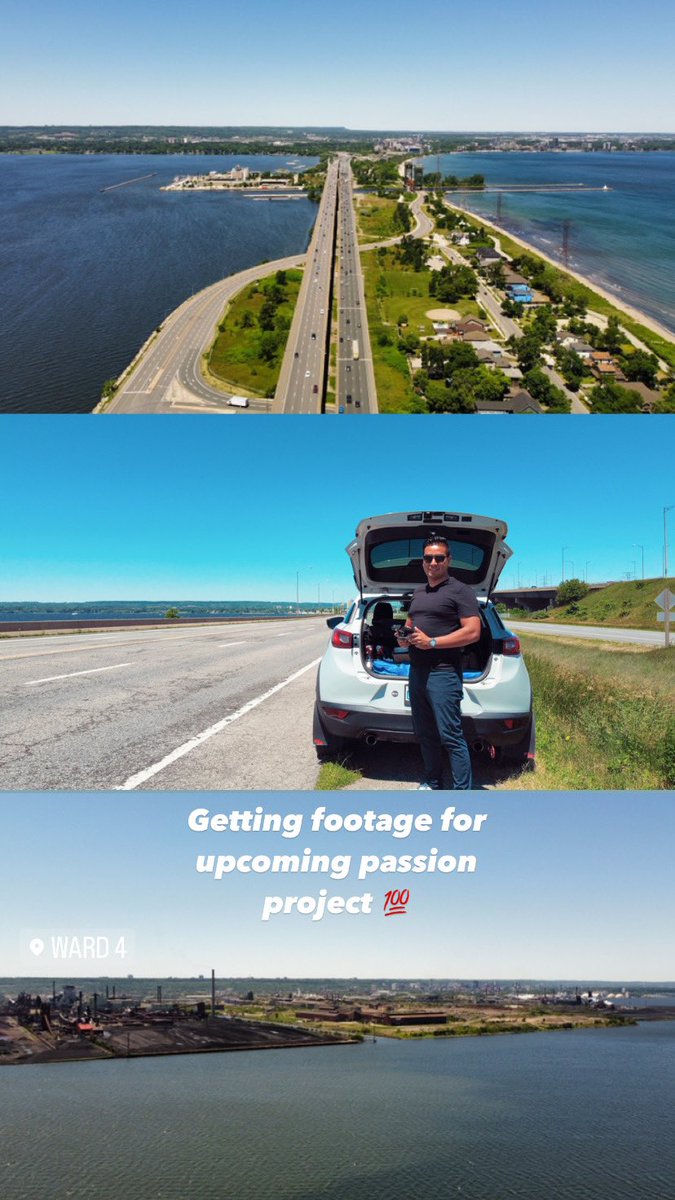 Excited to be adding aerial media footage for my upcoming passion project! Featuring landmark views of #Hamilton / Ward 4 areas. Stay tuned to see the final result. #filmmaking #drone <a href="/DJIGlobal/">DJI</a> #hamont