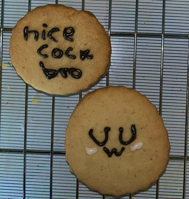 my housemate said I could decorate some cookies so here we are🥲 https://t.co/V0TpUufli1