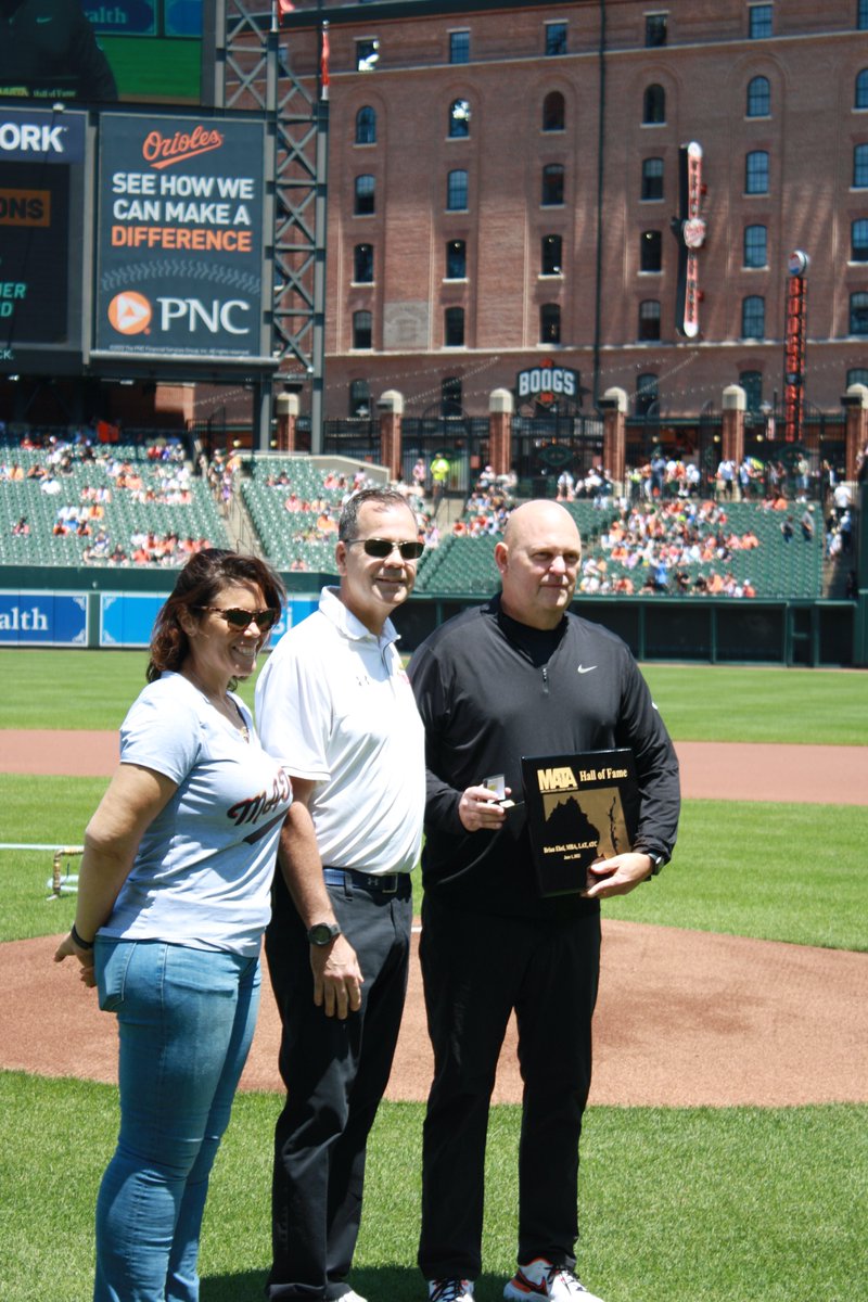 The <a href="/Orioles/">Baltimore Orioles</a> took a moment to help the MATA honor Brian Ebel with his Hall Of Fame induction, today. Thank you! You made the experience for everyone memorable and wonderful. #HOF #MATA #2022 #orioles <a href="/D3_MAATA/">MAATA</a> <a href="/NATA1950/">NATA</a>