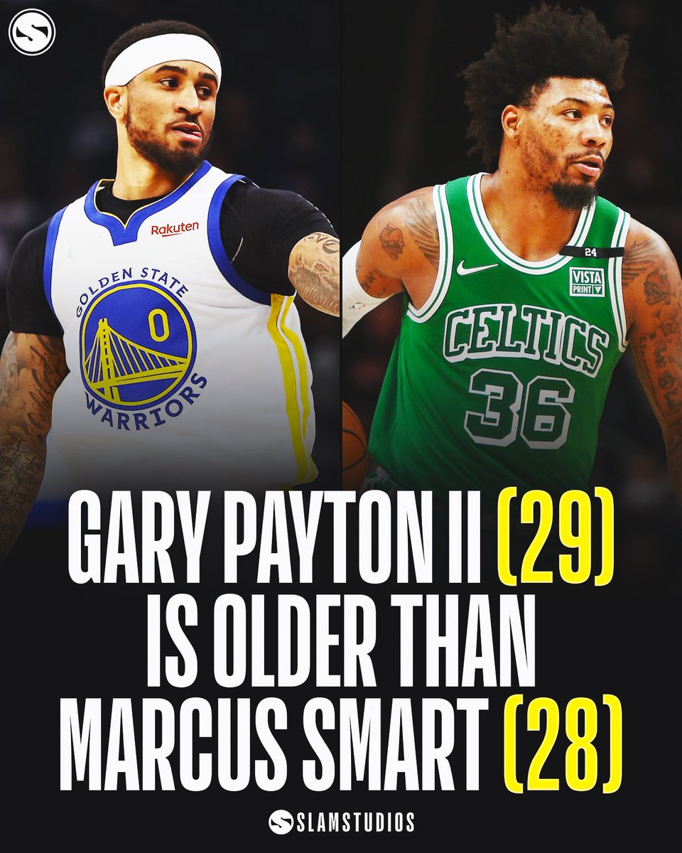 slamstudios's tweet photo. Gary Payton II is older than Marcus Smart. https://t.co/17hPk6EgXy
